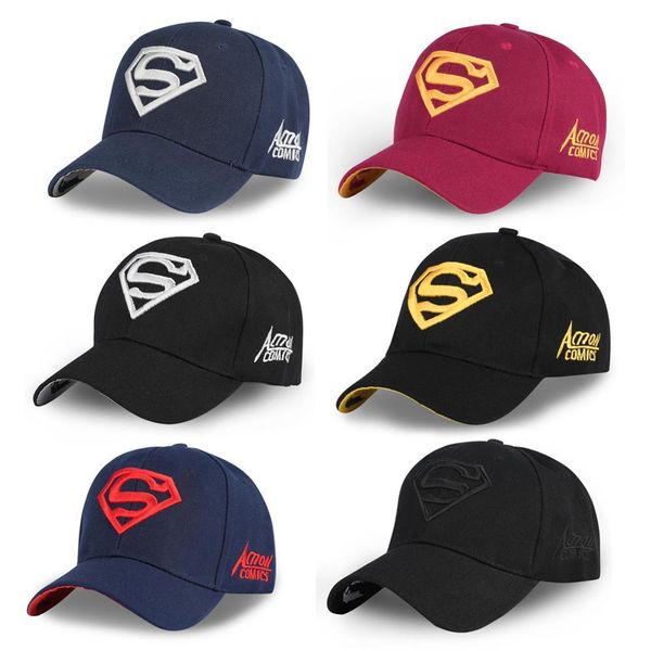 

дизайнер бейсболка мужчина superman вышивка snapback trucker шляпа женщина black caps регулируемого bone хлопок письмо открытого солнцезащит, Blue;gray
