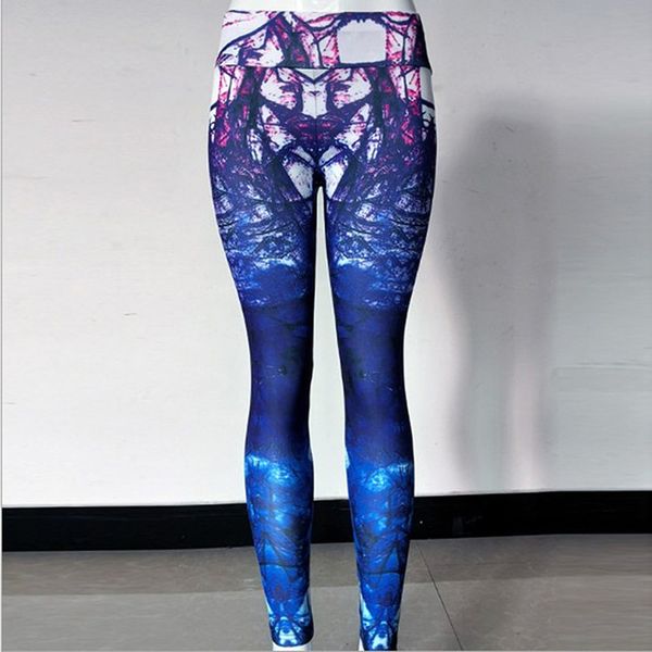 

2020 leggings sport women fitness seamless print leggings for fitness running sports slim gym legging mujer ankle length pants, Black
