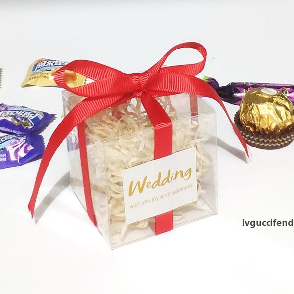 

new transparent bag matte box pvc box gifts plastic christmas gift plastic candy boxes for packaging wedding party favors