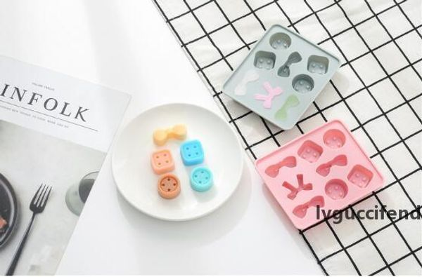 

bow candy button shaped ice grid - silica gel ice grid
