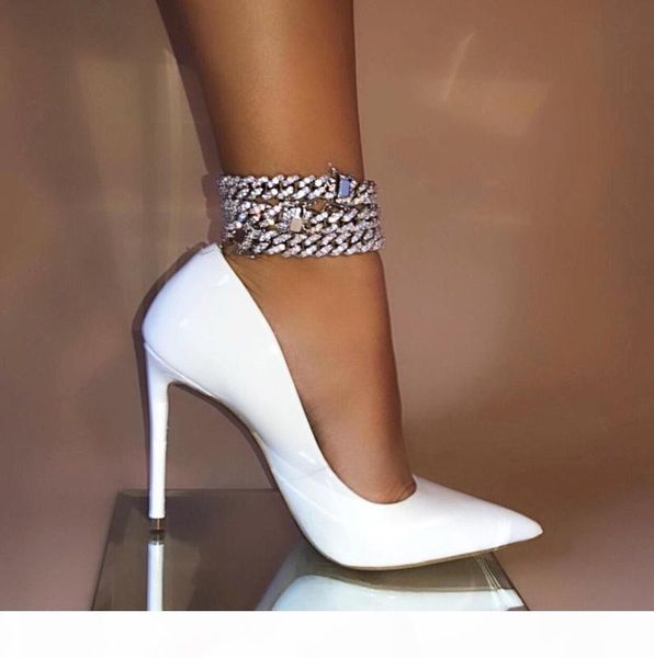 

14mm 9" 10" silver gold 2 colors 5a cubic zirconia cz iced out bling cuban chain hip hop bling leg chain cuban anklet, Red;blue