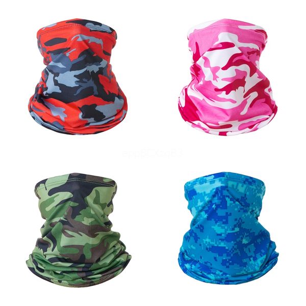

camouflage print anti-uv dust-proof outdoor sport face er cycling scarf magic turban windproof hanging ear neck gaiter#474#500, Black
