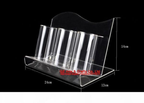 

clear acrylic grade bracelets holder watch bangle display stand rack jewelry storage shelf, Black;white