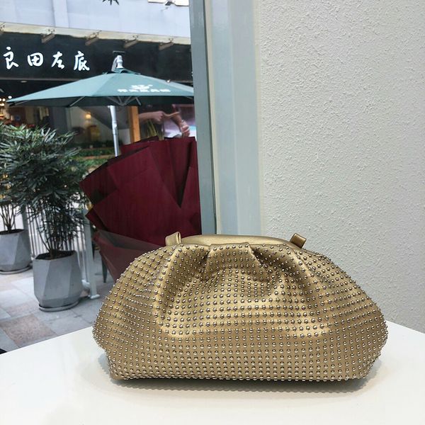 

women cloud bag vintage clutch purse luxury handbags women bags evening hand purse leather crossbody dumpling bag dimonds