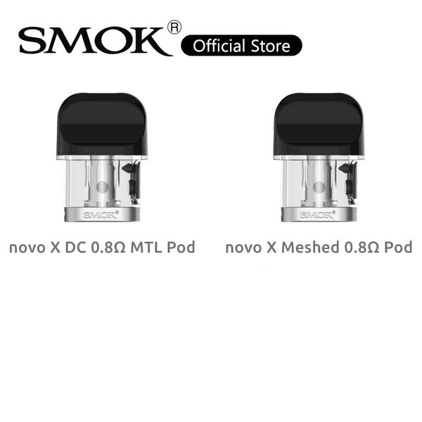 

SMOK Novo X Mesh Pod 0.8ohm Meshed Coils 2ml DC MTL Pod Cartridge For Novo X Kit 100% Original