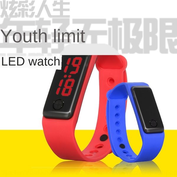 

bkvjg led electronic sports outdoor fashion students men's and women's sunglasses sun glasses bracelet watch rectangular bracelet, Blue