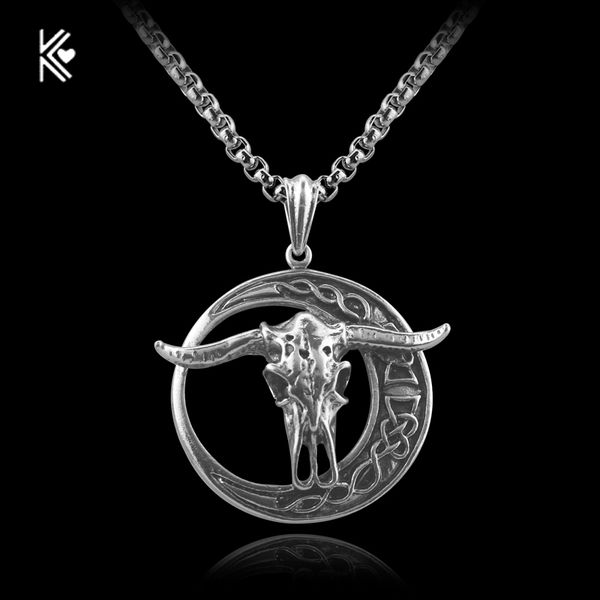 

never darken vintage jewelry sheep head pendant goat head argali skull pendant necklaces for men jewelry, Silver