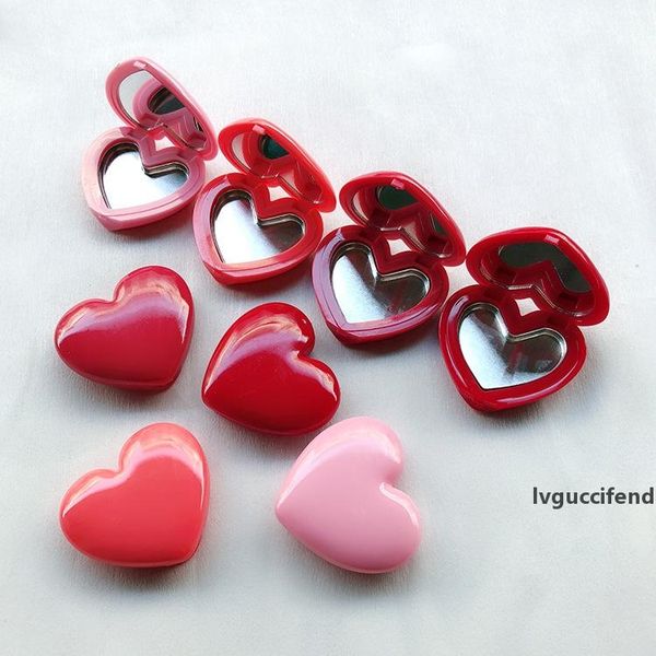 

1.5g mini lipstick dispenser eyeshadow container 4 colors option heart-shape cosmetic box with internal mirror and aluminum plate