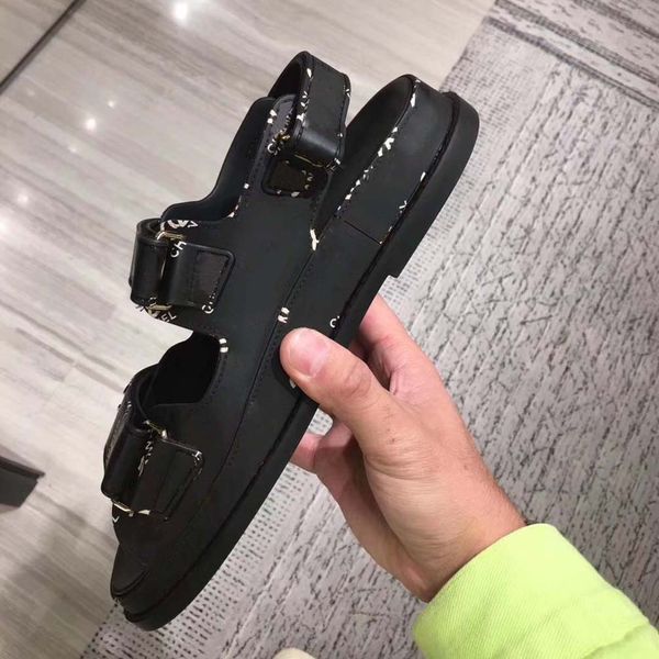 

sandals shoe real leather slides slippers shoes for woman dhl eu:35-40 by shoe06 c2006, Black