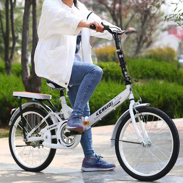

2020 folding bike 20 inch lightweight mini folding bike small portable bicycle student simple bicycle installation
