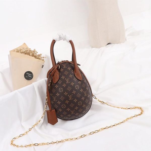 

2021 new arrival women bag bolso bandolera simple style trend womens vintage luxury designer egg bag handbags ladies chain zipper crossbody
