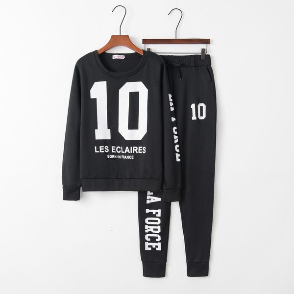 

number 10 2020 new design fashion suit set women tracksuit two-piece style outfit sweatshirt sport wear, Gray