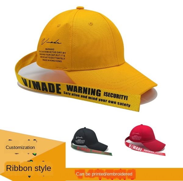 

cloth embroidery long ribbon tourism sunscreen hat printing sunscreen baseball cap baseball cap advertising public service hat, Blue;gray