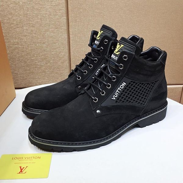 

fashion mens shoes boots oberkampf ankle boot zapatos de hombre martin boots luxury men shoes casual with origin box bottes hommes drop ship, Black