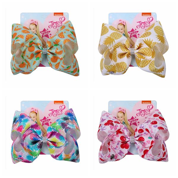 

kids fruit series bowknot hair hairpin printing girls colorful fruit bow-tie spring headwear hairpin children bowknot hair clips dh1086 t03