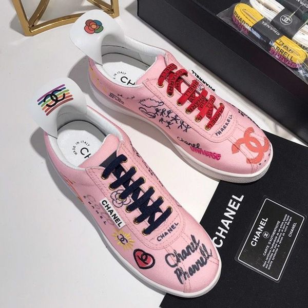 

35-45 new arrival2020 brand designer mens shoes white canvas sneaker fashion womens running trainers outdoor low flat sneakers casual sh