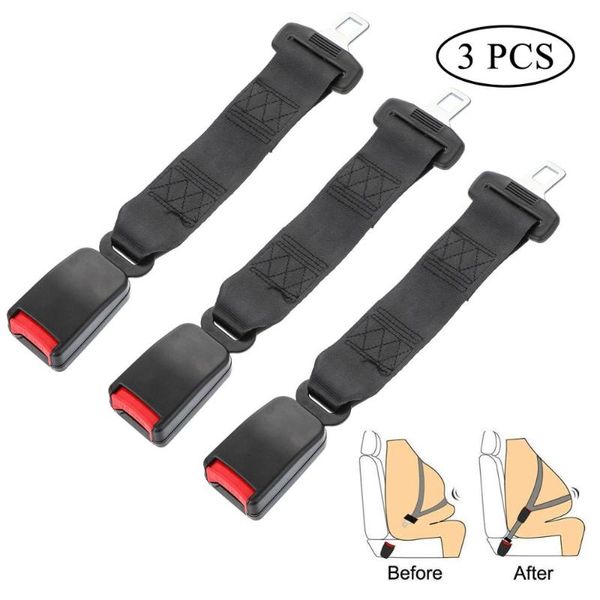 

new seat belt extension belt car interior seat extension child car black 3 pack