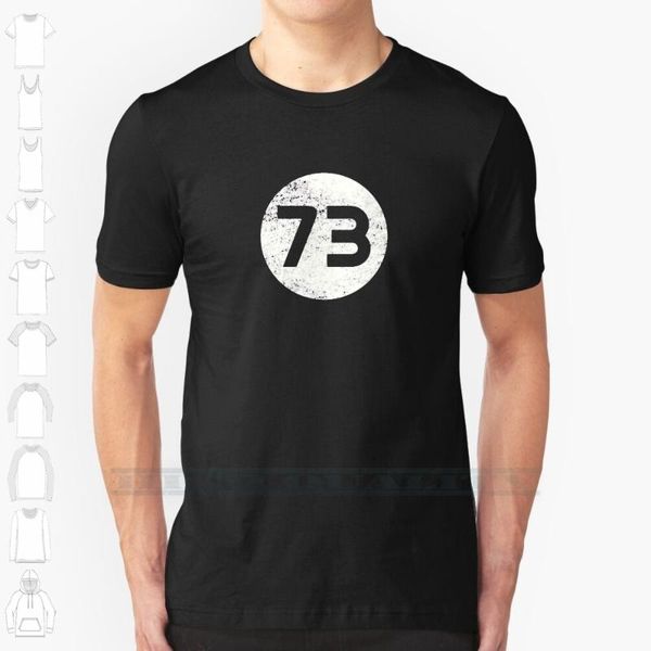 

73 custom design print for men women cotton new cool tee t shirt big size 6xl 73 sheldon cooper sheldon theory, White;black