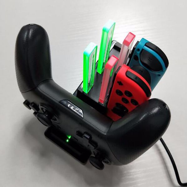 

controller charger for nintendo switch, charging dock stand station for switch joy-con and pro controller ing