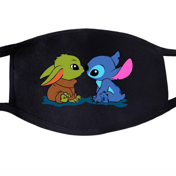 

coreano kawaii anime maschera bocca tessuto maschera maschera di polvere del fumetto viso divertente cotone anti bella riutilizzabile hgghq