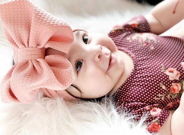 

2019 fabric diy wide diy hair band baby children hair band corn big bow fashion, Slivery;white