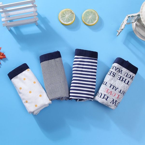 

4-piece men's boxer pure cotton soft children's cartoon underwear men's four-corner shorts underpants underwear underpants, Camo