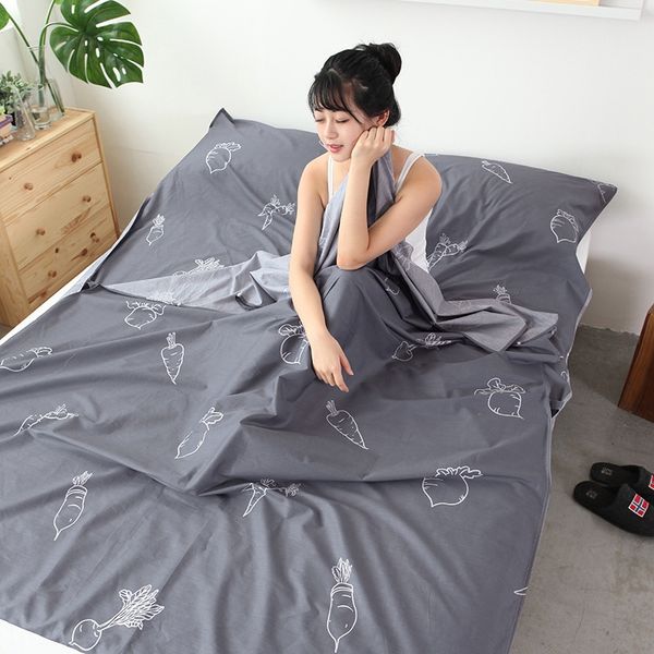 

cotton travel single bed bagcotton printed dirty sleeping bag portable l sleeping bag double single