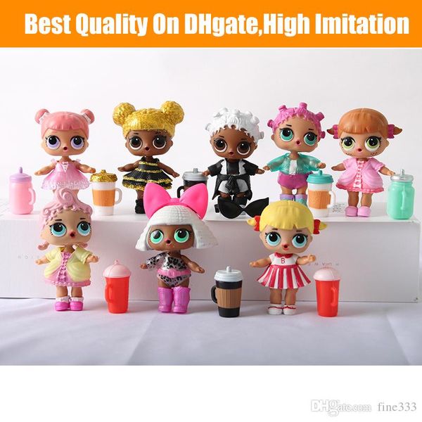 

doll 10cm ball doll toys diy wear clothes bottle girl doll baby change with glasses action figure toys kids gift