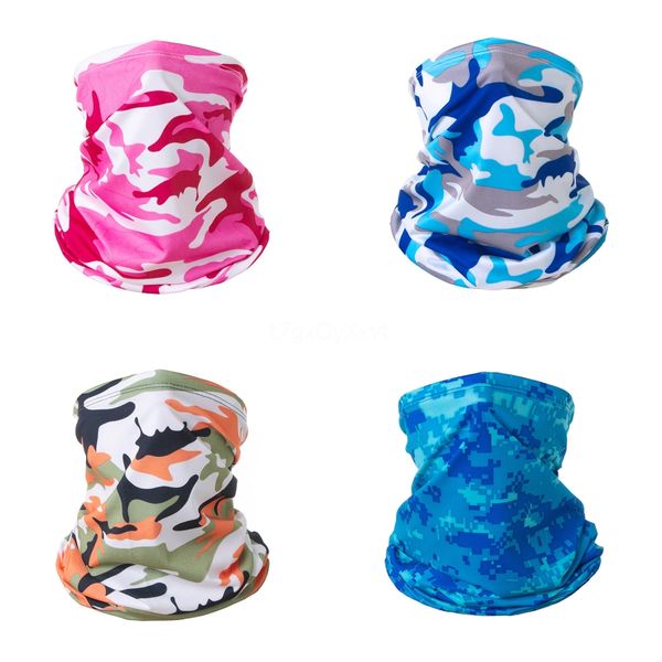 

outdoor camouflage cycling muffler bandana sun protection breathable fishing scarves sweat-absorbent magic scarf for hiking#513#277, Black