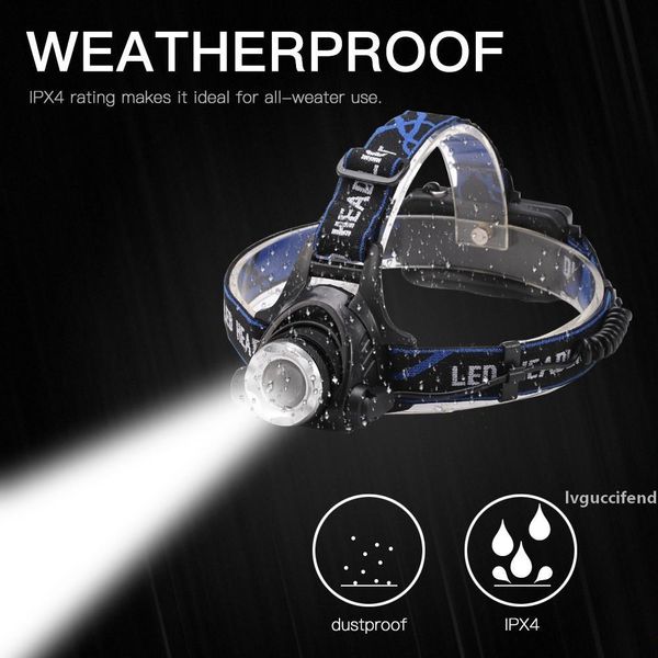 

led headlamp body motion sensor headlight t6 zoomable lamp waterproof head torch flashlight head lamp for outdoor camping hiking
