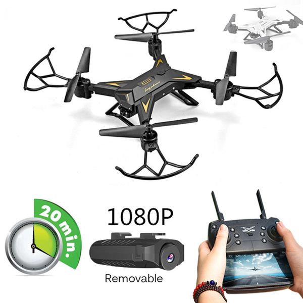 

ky601s rc helicopter drone with camera hd 1080p wifi fpv selfie drone professional foldable remote control quadcopter 20 minutes