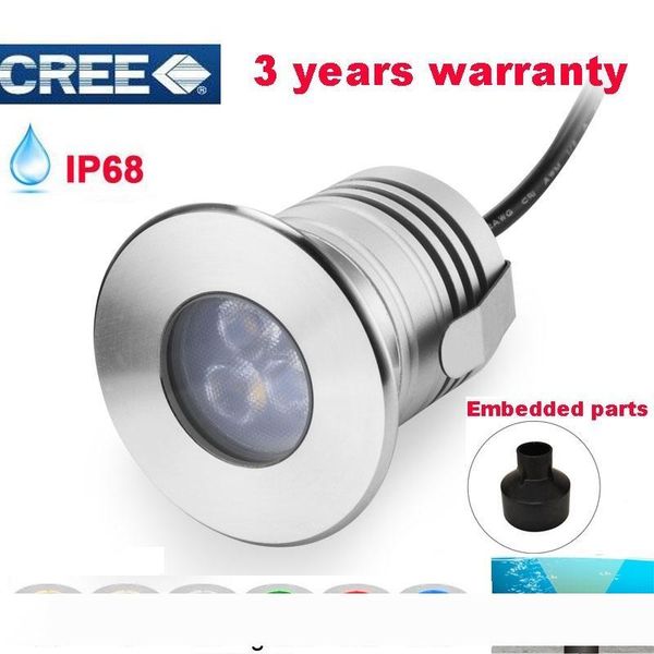 

низковольтное уличные светодиодные ландшафтное освещение 12v 3w ip68 водонепроницаемый светодиодный подводный пруд свет лампы бассейн светод