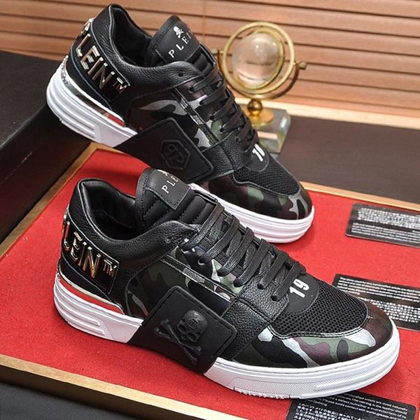 

mens shoes sneakers breathable trainers zapatos de hombre sports luxury design lace -up leather drop ship with box phantom kick $lo -top