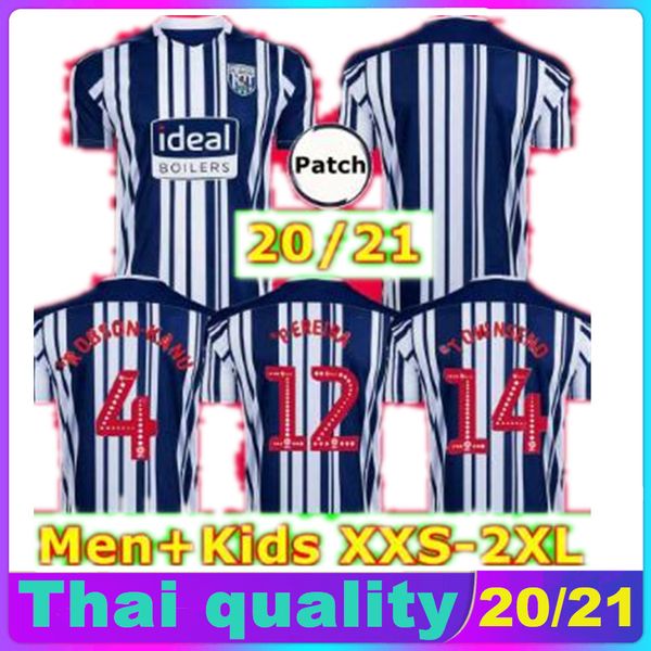 

thailand 20 21 west brom soccer jersey livermore west brunt bromwich home robson townsend diang 2020 2021 west brom football shirts men, Black;yellow