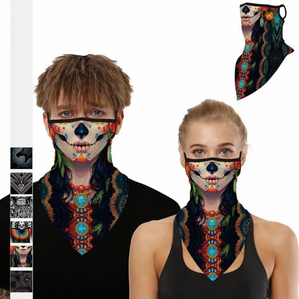 

1pc мужская мода дышащей ice шелкового face cover ветрозащитного dust балаклаве шарф шея ушного оголовье открытый кемпинг аксессуары, Black