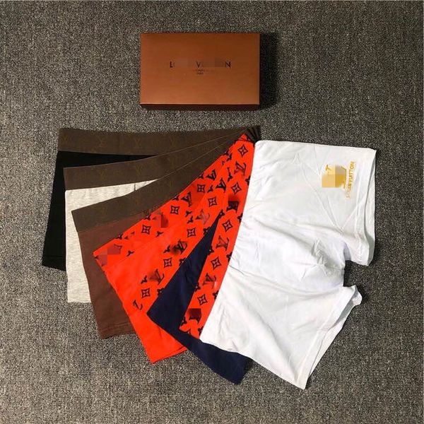 

100% хлопок louis vuitton "ethika дышащий мужчины underwears мягкие мужские боксеры краткое письмо трусы для sexy мужской шорты boxer смешан, Black;white