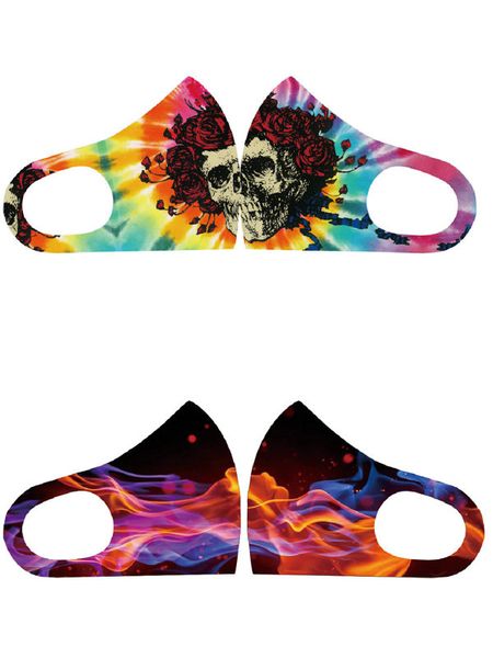 

star mask mascara de cubierta facial tie dye meteor shower mask maschera floreale per la copertura del viso zlhome dmcko, Black