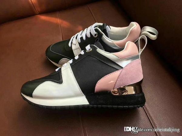 

2018 designer fashion casual shoes for women comfortable breathable mesh high-with original box size us 5 6 7 8 9, Black