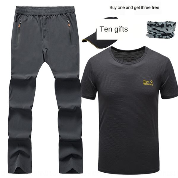 

men's morning hiking sports sportspants suit outdoor sports hiking clothes quick-drying clothes thin outdoor quick-drying pants suit, White;black