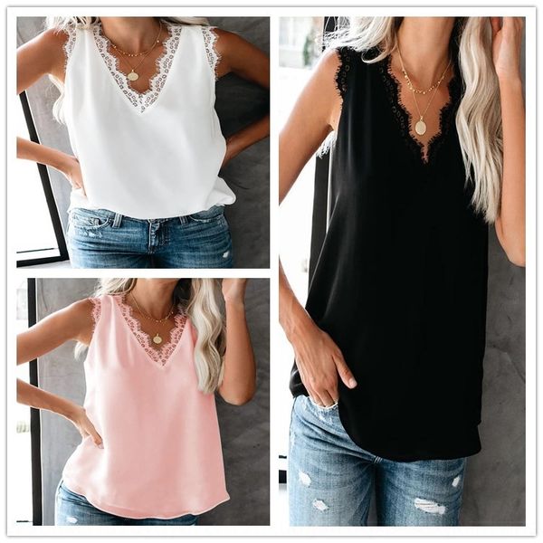 

nvozg 2020 summer new sleeveless high temperature shaping 2020 summer new sleeveless t-shirt women's t-shirt women's lacelace lace, Camo