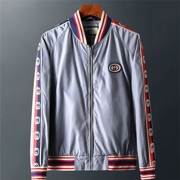 

2020 men's designer jacket fashion designer jacket new letter windbreaker zipper men's sports casual wear jacket, Black;brown