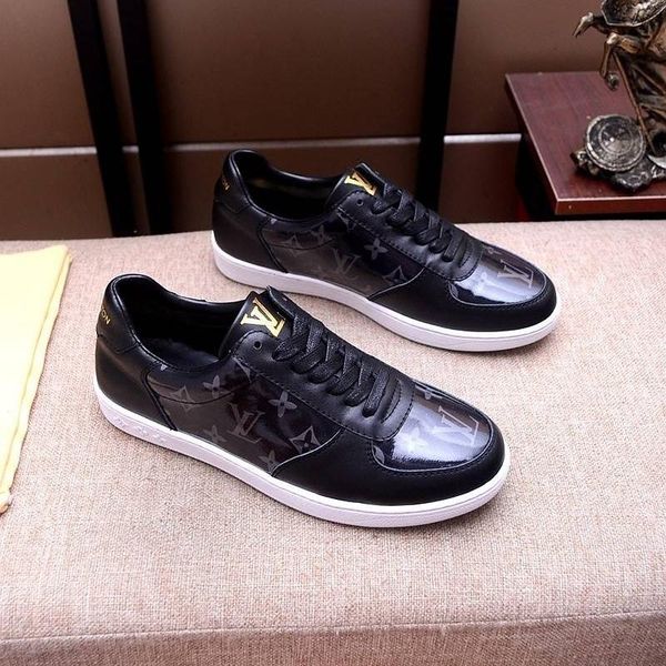 

2020h ограниченного тиража роскошного дизайна мужской мода печатных спортивная обувь дикий дышащие мужская повседневная обувь мужской обувь, Black