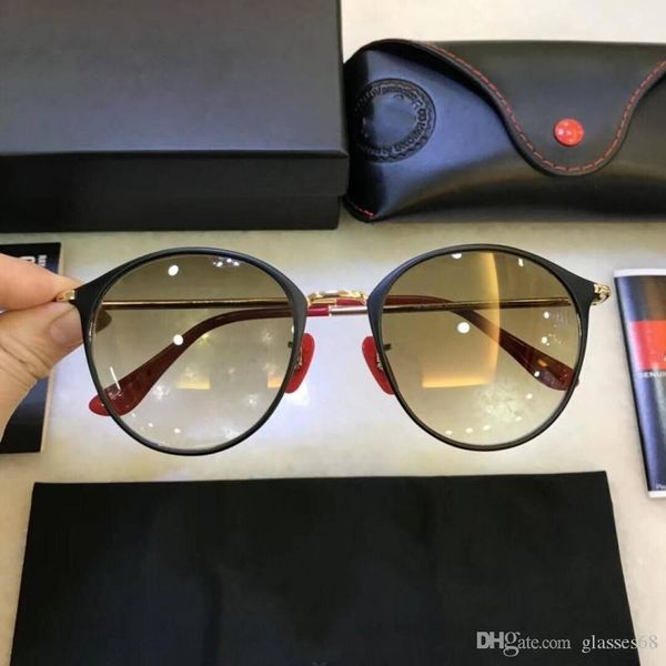 

luxury designer sunglasses for men glass polarized for mens oval metal frame 3602 with box, White;black