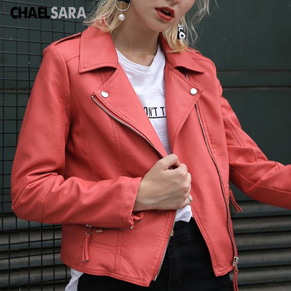 

women's leather & faux 2021 arrial women autumn winter jackets female lady matte motorcycle coat biker outwear chaqueta mujer, Black