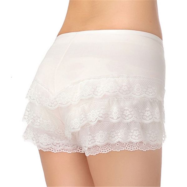 

multilayer mid lace cake skirt style leggings summer anti emptied pumpkin pants, Black