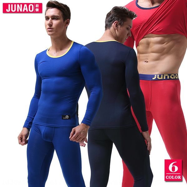 

azoyv долгосрочного термобелья мужского модального круглых молодежек шеи пригонка осень костюм теплого suitwarm setclothes осенних брюки муж, Black;white