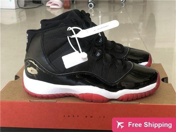 

authentic 2020 air 11 high og bred basketball shoes men women 23 black white varsity red real carbon fiber outdoor sneakers with box 5 -13