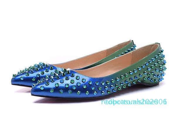 

brand glitter red bottom spiked flat shoes womens luxury red sole shoes sequins heels party wedding shoes pointed toe pumps tr01, Black