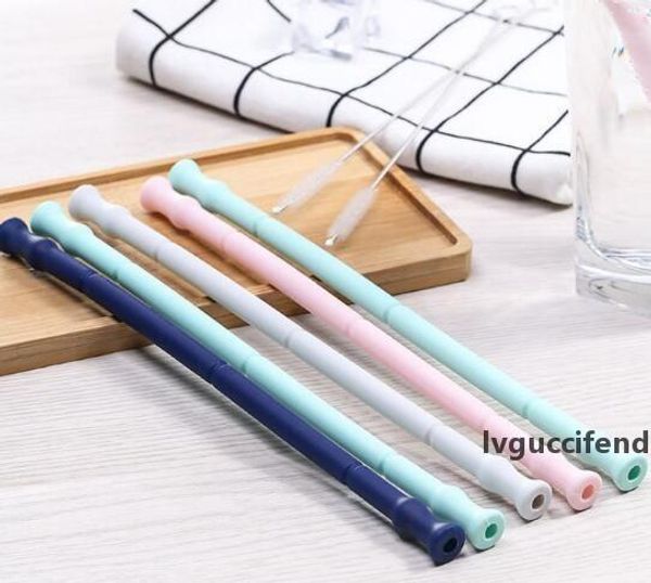

500pcs reusable silicone straws food grade silicone drinking straw party drinkware supplies bpa free