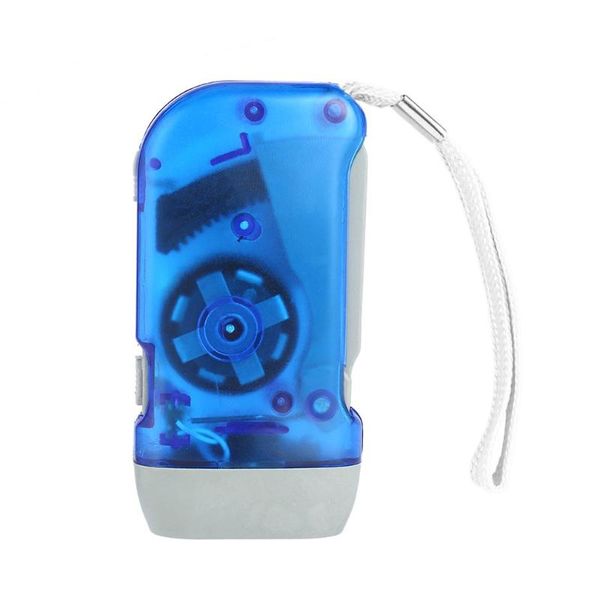 

portable 3 led dynamo wind up hand-pressing crank nr no battery torch outdoor tool
